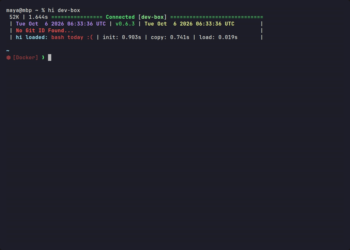 nano and vim with the carried rc files inside a session